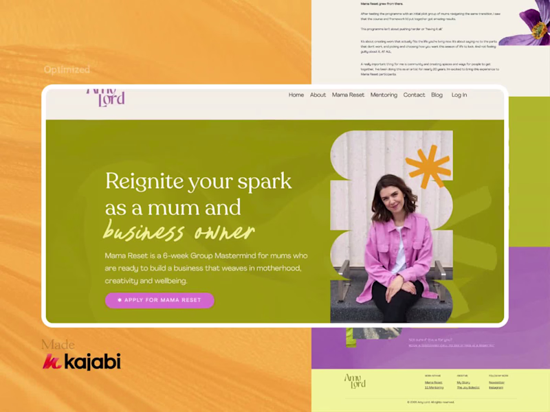 Cover image for Mama Reset Sales Page Design and Optimization