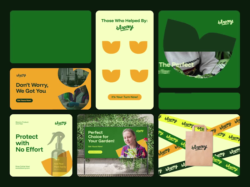 Cover image for Bloomy - Plant Care Brand Identity