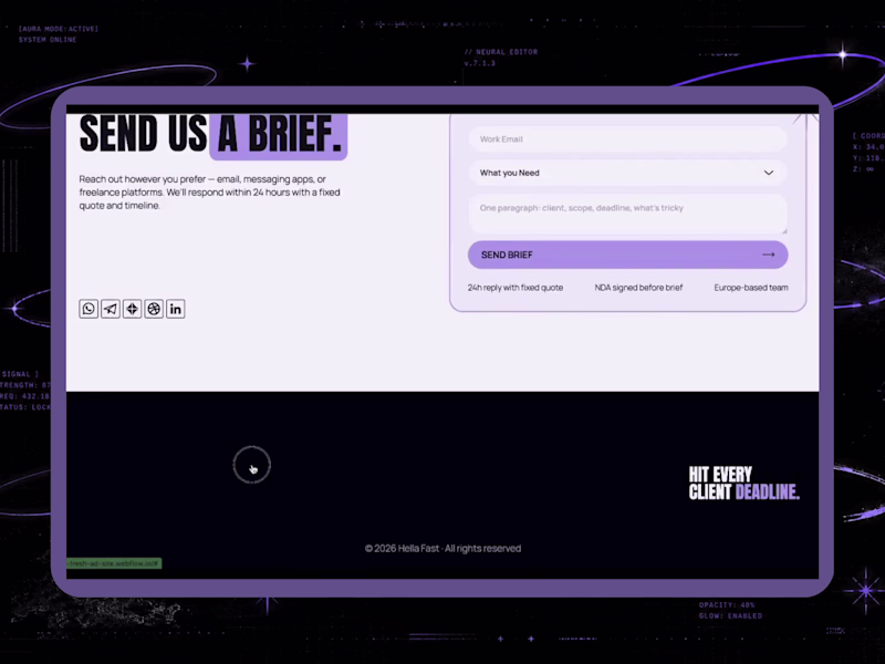 Cover image for Frame-by-frame animation that reacts. Built in Rive.
