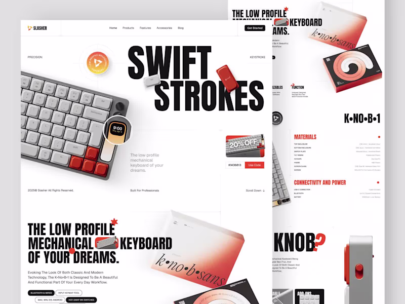 Cover image for Slasher Homepage Design