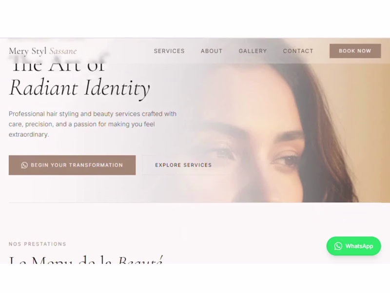 Cover image for Luxury Beauty Salon Website Design.
Website