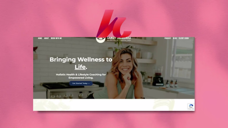 Cover image for Wellness Coach Kajabi Website for Sandy Jacquard