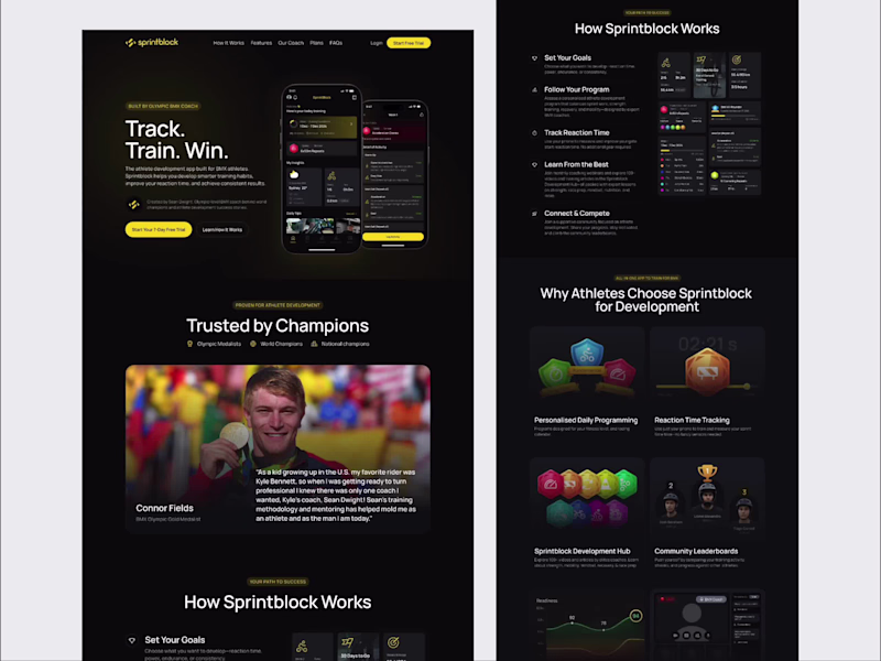 Cover image for Sprintblock Landing Page Design