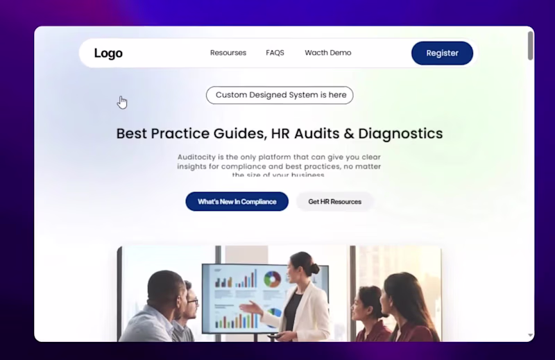 Cover image for Landing page for HR compliance for startups or companies 🚀 WIP