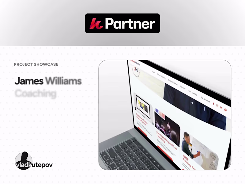 Cover image for Web Design & Development for James Williams Coaching Platform