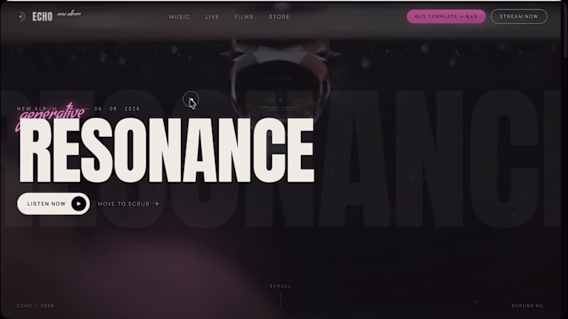 Cover image for Built a musician portfolio where