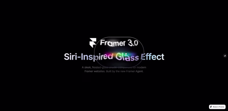 Cover image for I just built this @Framer