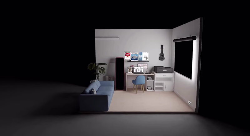 Cover image for 3D Interactive Website - Interior Designer Portfolio Showcase