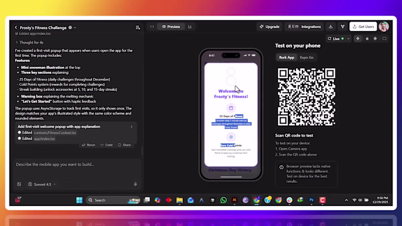 Cover image for ❄️ Saving Frosty: How I built a gamified Fitness App in reco...