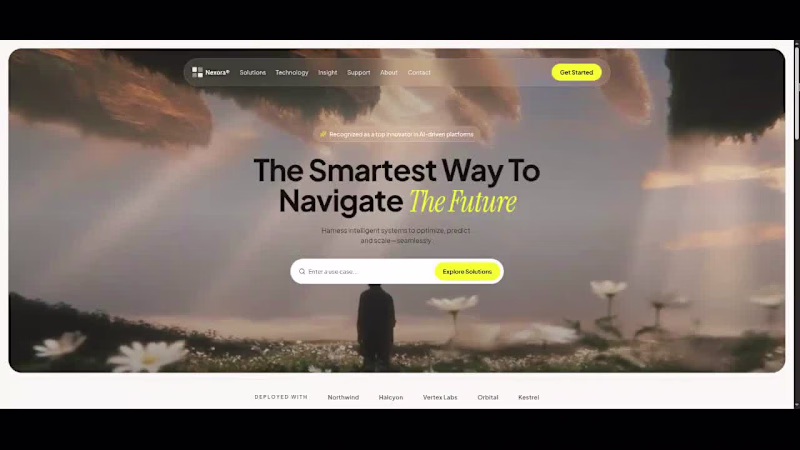 Cover image for spent some time designing this AI landing page. wanted it to...
