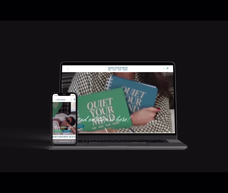 Cover image for Quiet Your Mind Shopify Website Design