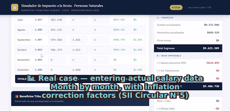 Cover image for Chilean Income Tax Calculator | Financial Modeling