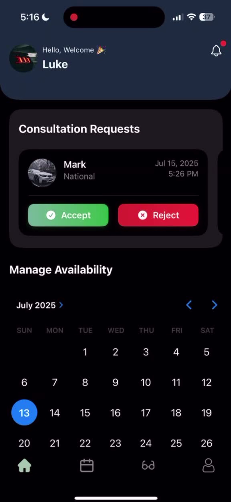 Cover image for Dual-role iOS eyewear platform connecting