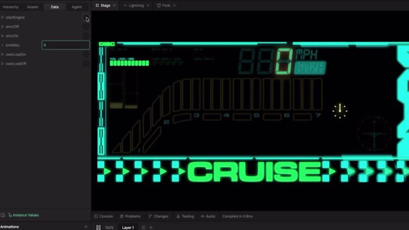 Cover image for Create a Retro-Neon Dashboard with Rive's Custom Lightning