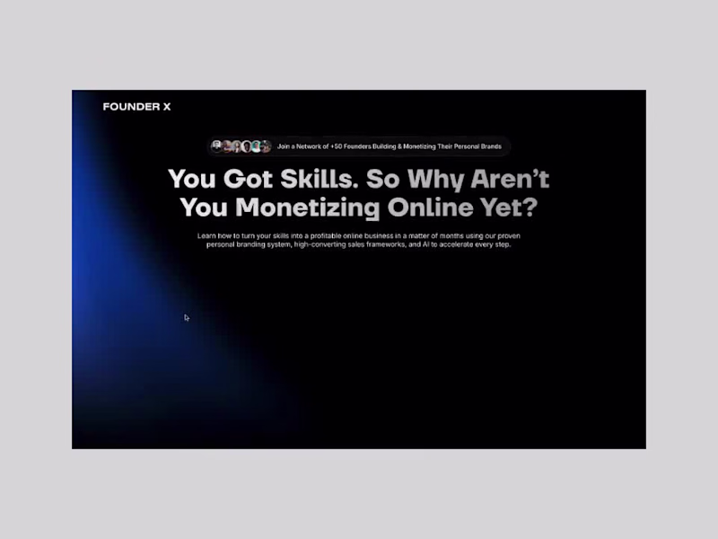 Cover image for FounderX · Website Design and Development