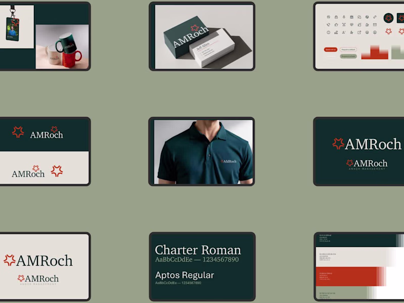 Cover image for Some recent brand and web work completed for AMRoch.