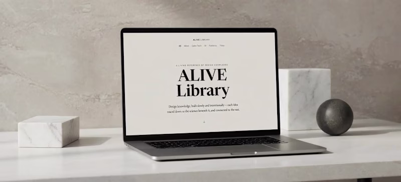 Cover image for ALIVE Library - A living reference of design knowledge