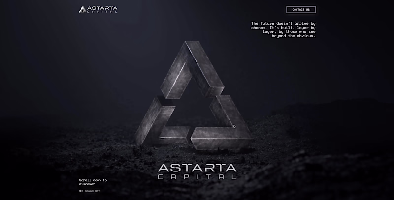 Cover image for Astarta Capital - 3D Landing Page