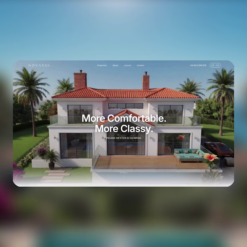 Cover image for Luxury real estate showcase site
