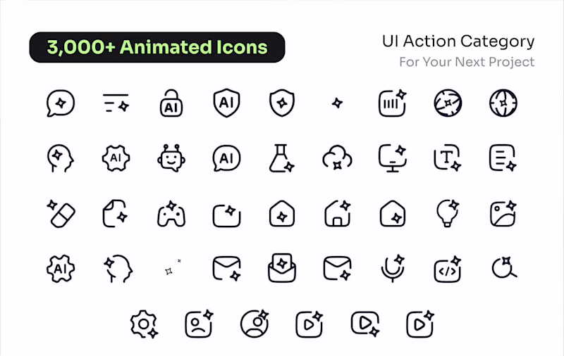 Cover image for AI Icon Pack ✨
A clean