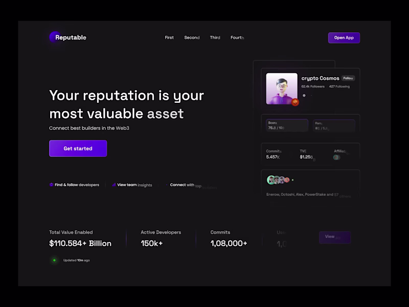 Cover image for Reputable — Decentralized Web3 Reputation