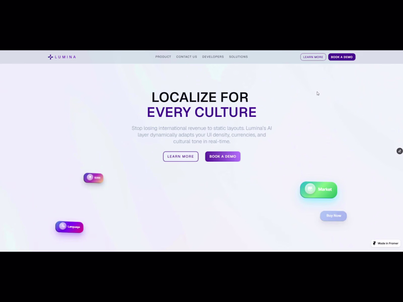 Cover image for Lumina B2B Landing Page