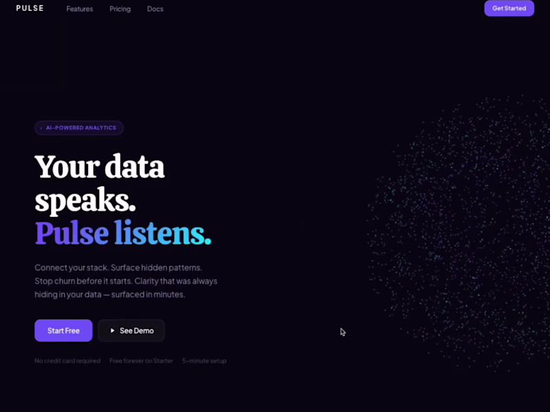 Cover image for PULSE — AI Analytics SaaS