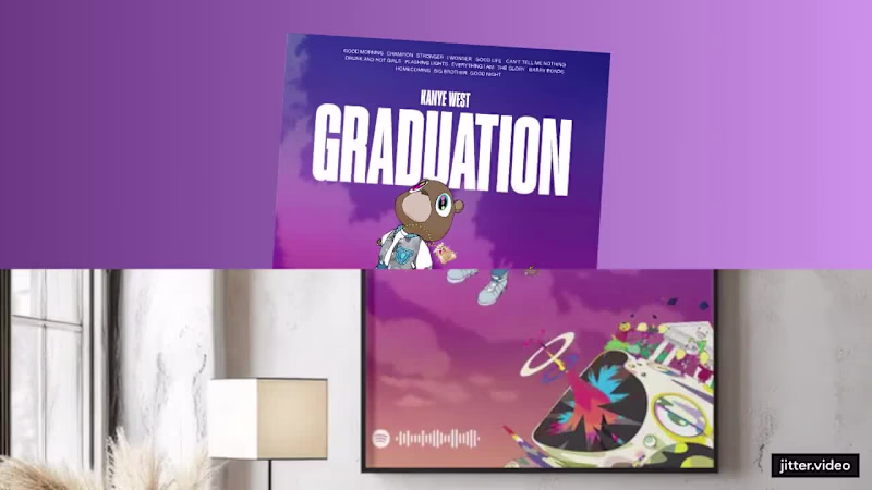 Cover image for Graduation, full size hype wall