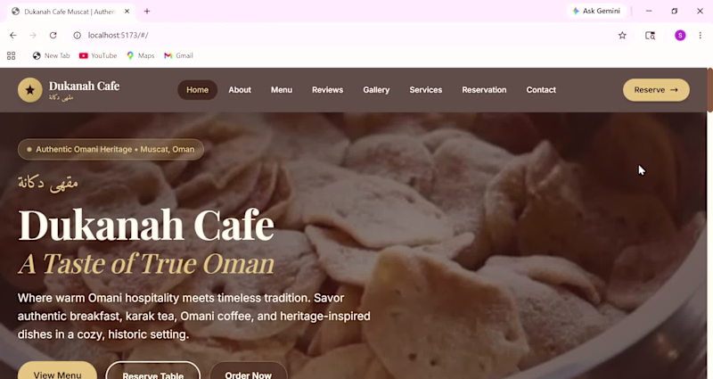 Cover image for Restaurant Website
This project is a