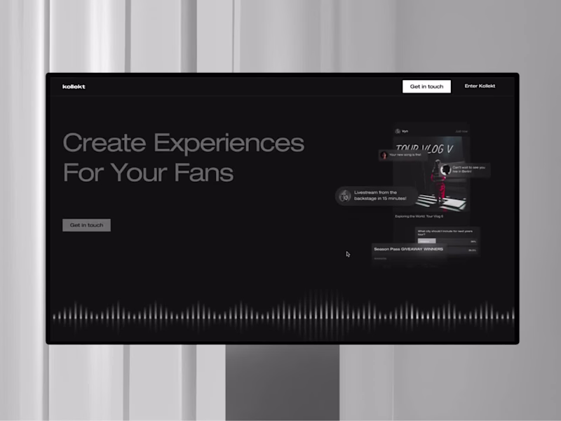 Cover image for Kollekt – Landing page in Framer