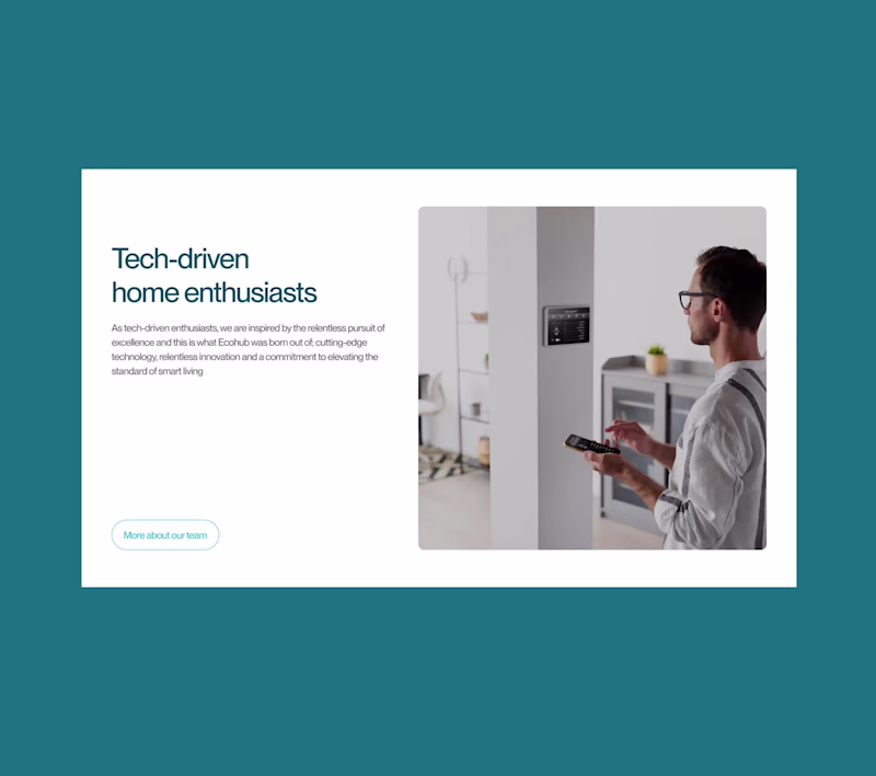 Cover image for Ecohub - Marketing Landing Page