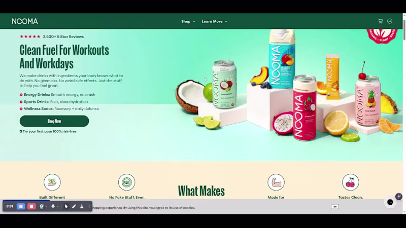 Cover image for NOOMA E-commerce Website Design & Optimization