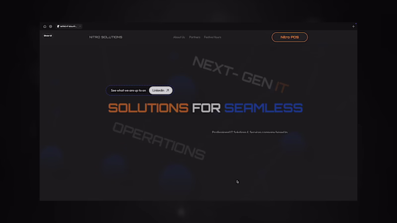 Cover image for Nitro Solutions, redesigned. ⚡
Full website