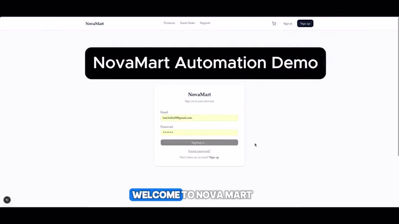 Cover image for NovaMart — AI-Powered E-Commerce Automation