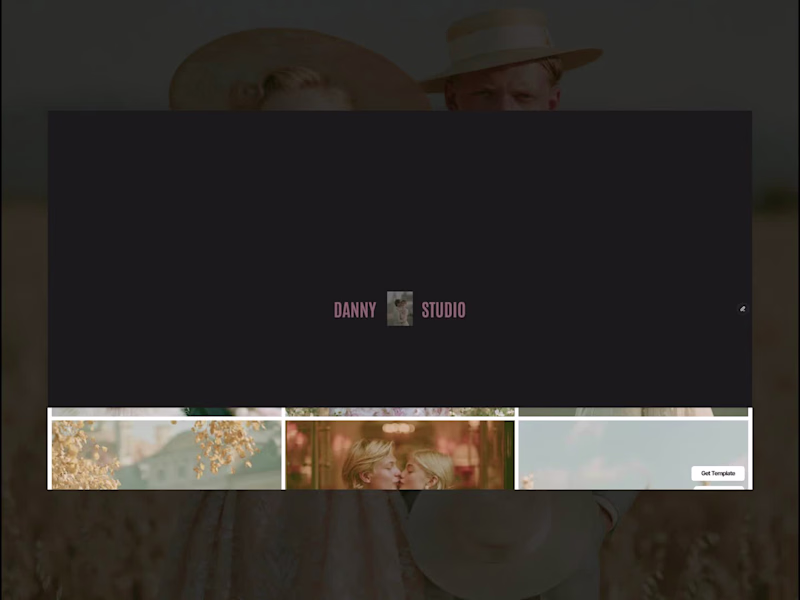 Cover image for Case Study Danny Studio Wedding Photography Template Redesign.