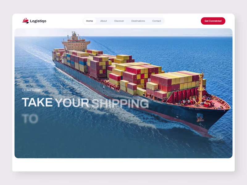 Cover image for Designed a modern Logistics Website