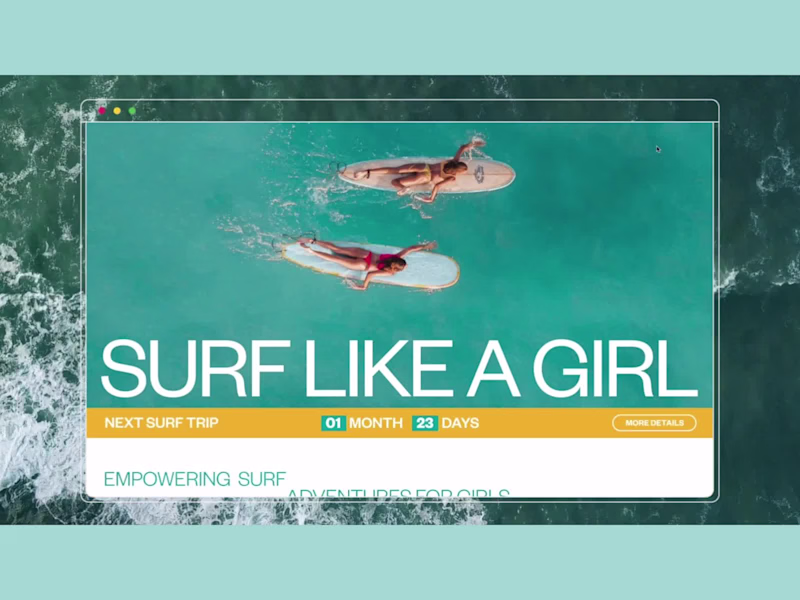 Cover image for Web Design for She Surf.

