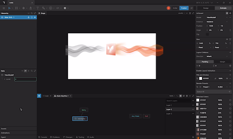 Cover image for website scroll animation made in