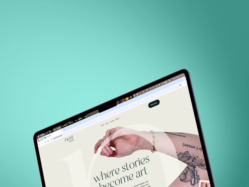 Cover image for Tattoo Studio Framer Website Development