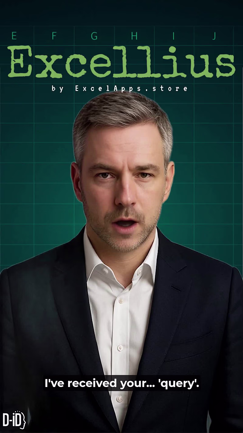 Cover image for Meet Excellius: the soul of spreadsheets. He’s not just a di...