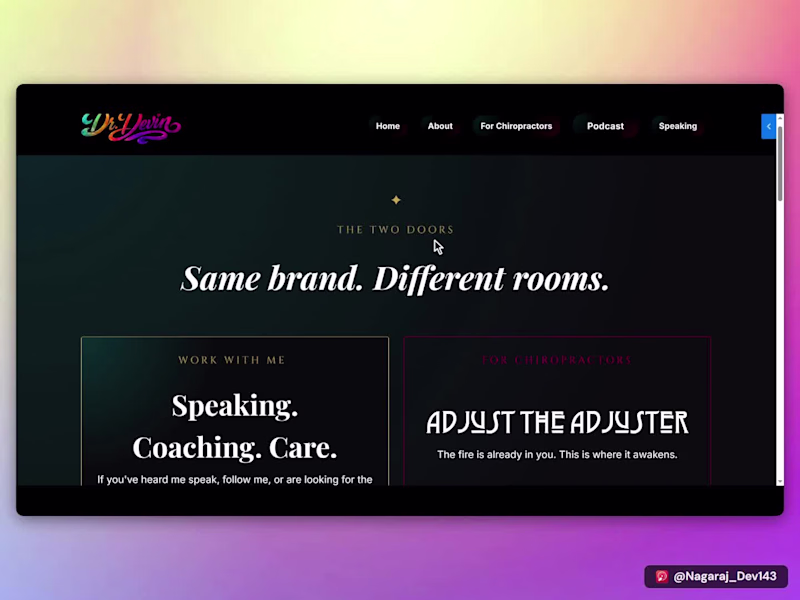 Cover image for Kajabi Personal Brand Website for Dr. Devin Vrana