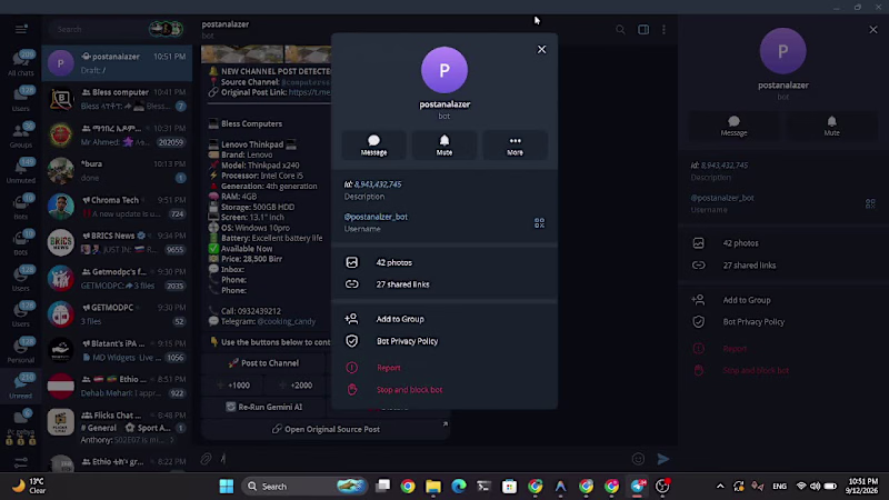 Cover image for Automated Telegram Sales & Content