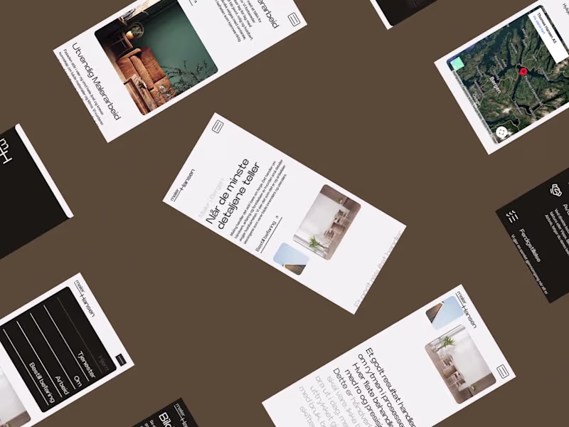 Cover image for Branding and Webflow site for a local painter in Bergen. We ...