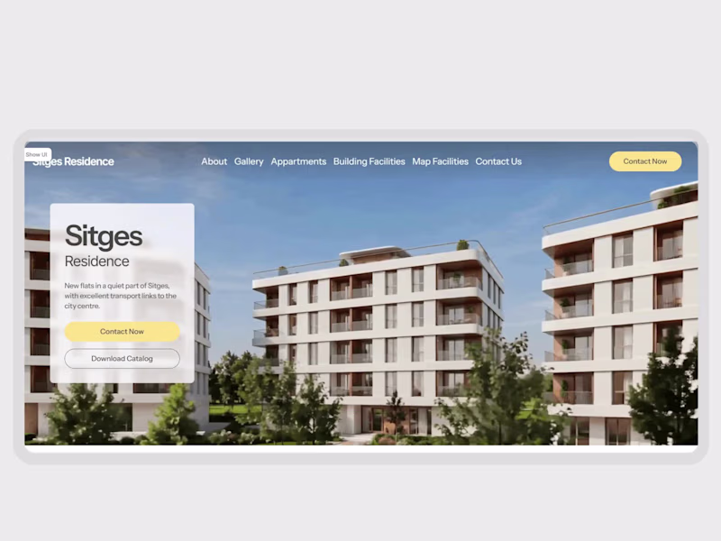 Cover image for A modern, editorial-style landing page