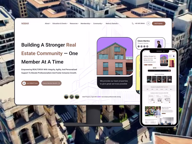 Cover image for New Figma Website Design for Real Estate Company