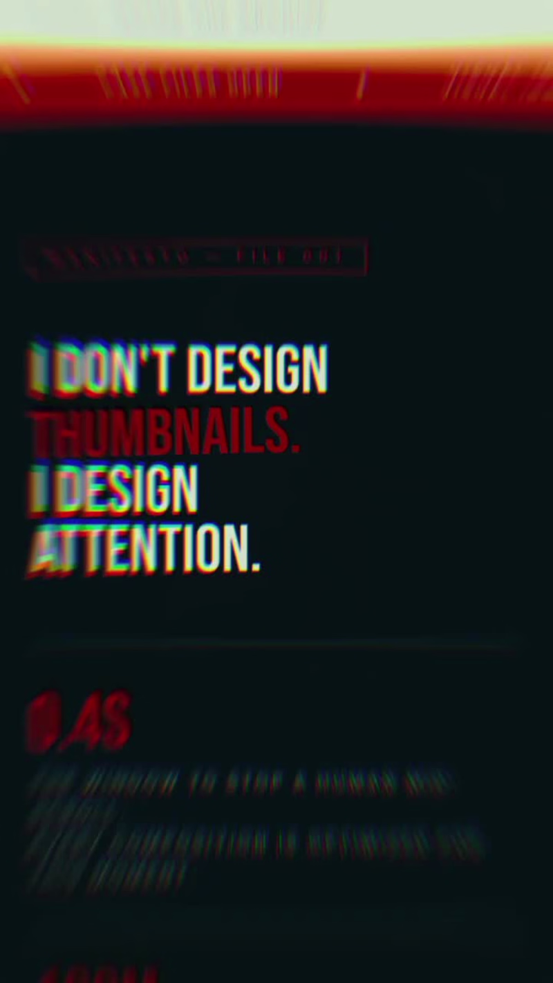 Cover image for I don't design thumbnails. I
