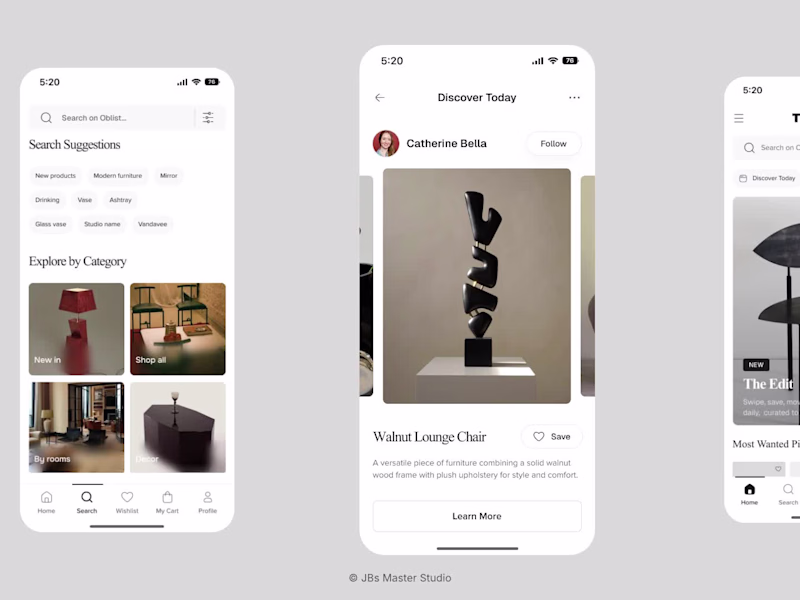 Cover image for Luxury Mobile Shopping Experience for The Oblist