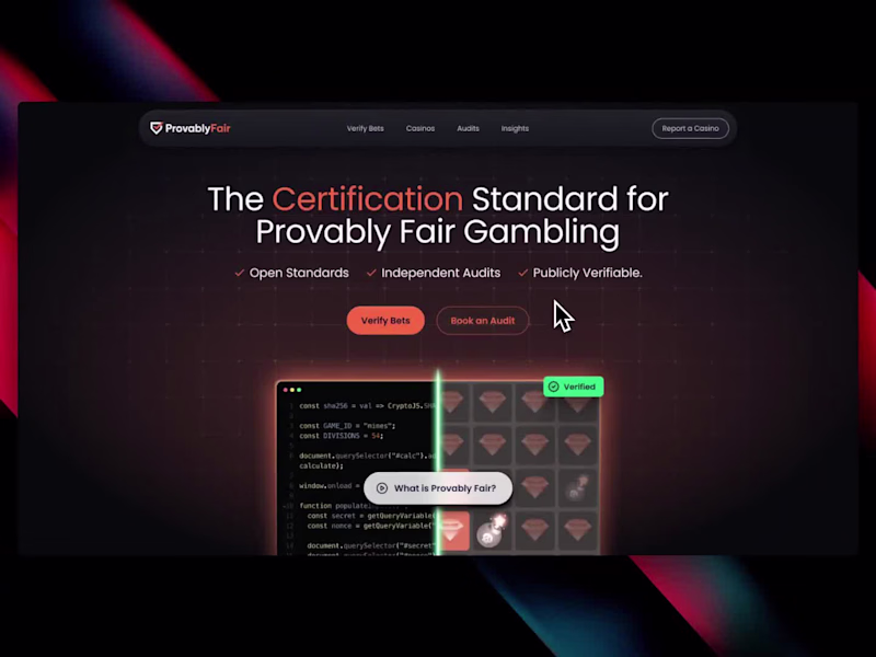 Cover image for ProvablyFair.org Development for Mondus