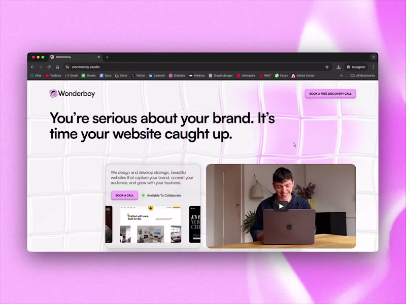 Cover image for Wonderboy Studio Website