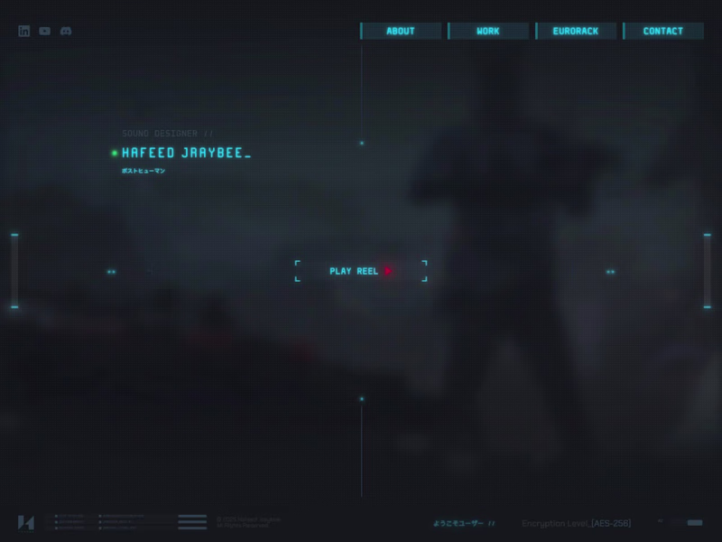 Cover image for Video game HUD themed Animated Portfolio Site